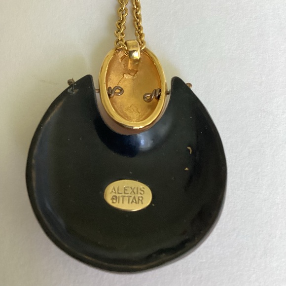 Alexis Bittar Pendant Necklace Gold Chain - Picture 6 of 16